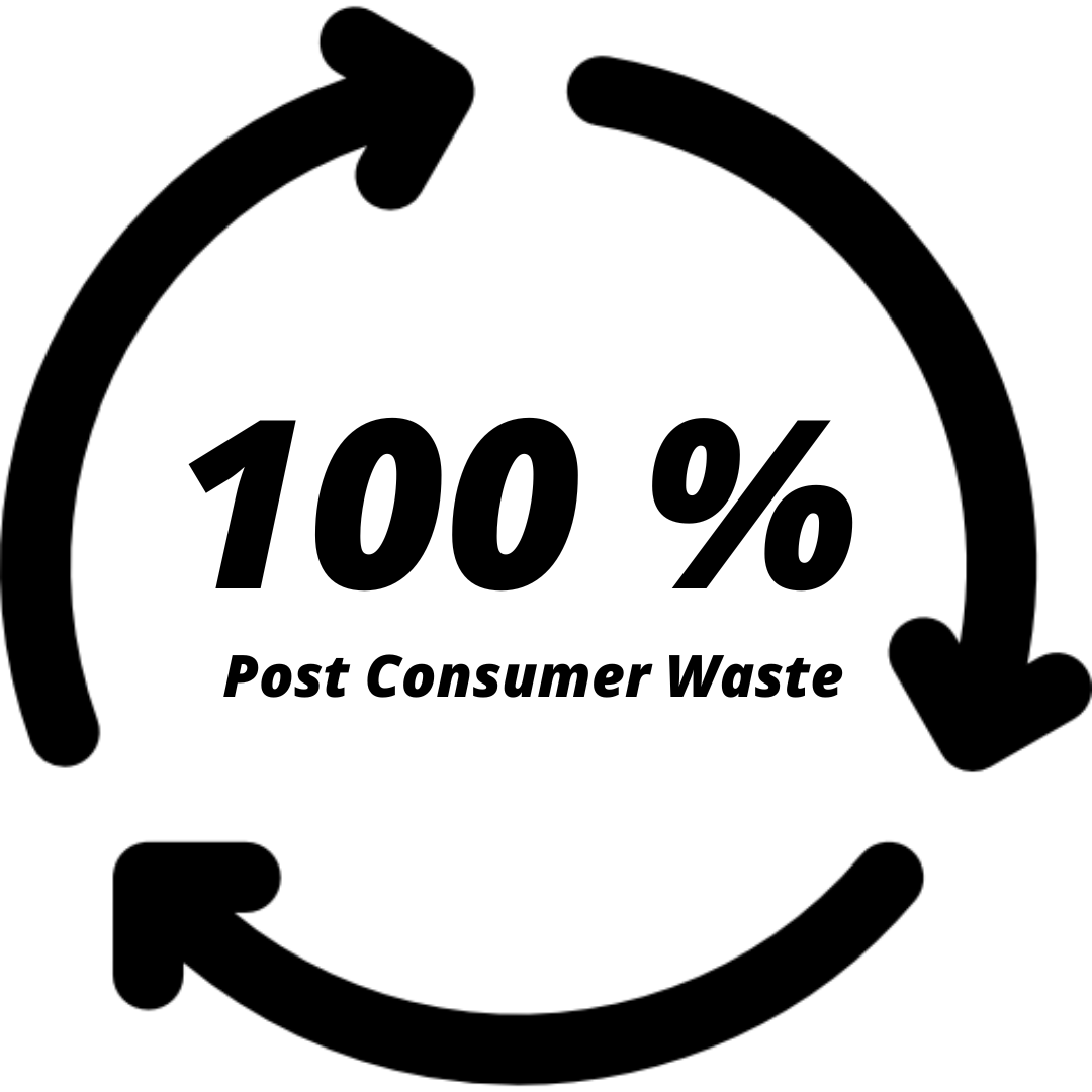 100 % Post Consumer Waste